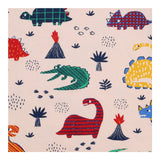 Cream Pyjamas with Colourful Dinosaurs