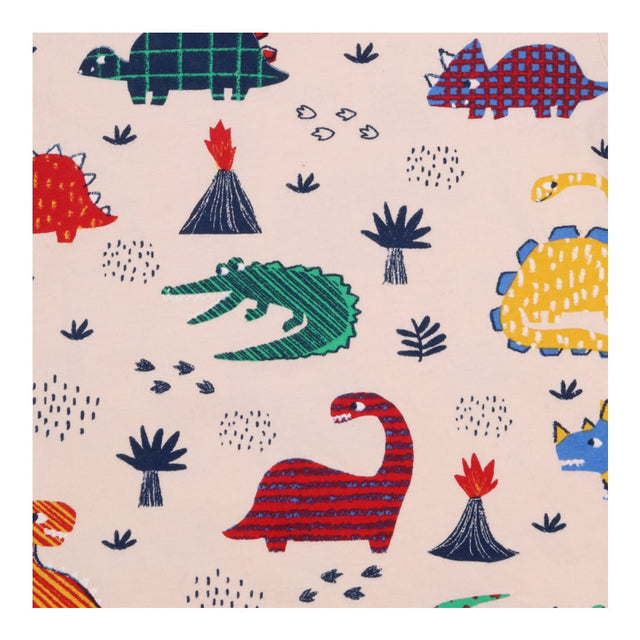 Cream Pyjamas with Colourful Dinosaurs