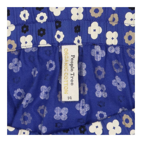 Woven Skirt Blue Floral Print
