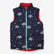 Gilet blue rain umbrellas