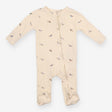 Zipped Sleepsuit Cream with Sausage Dogs