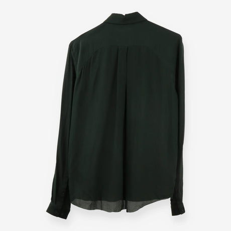 & Other Stories Green Silk Shirt – Long Sleeve, 10