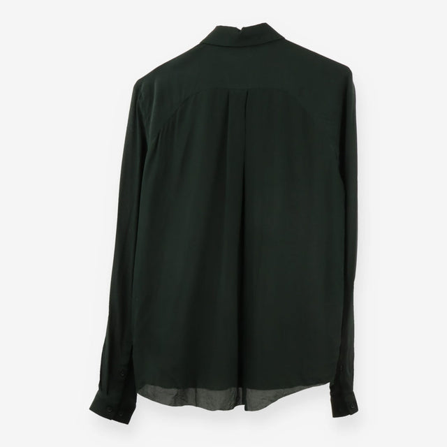 & Other Stories Green Silk Shirt – Long Sleeve, 10