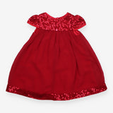 Dress Red with Tulle and Sequins