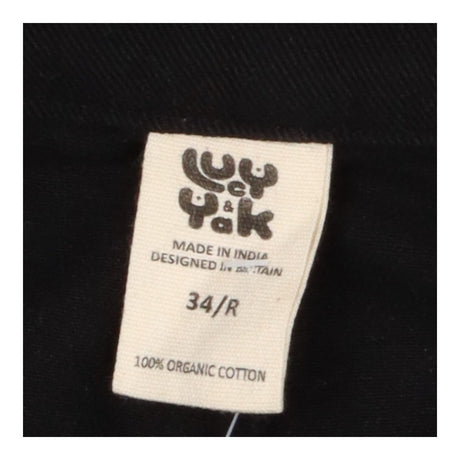 Straight Leg Jeans in Black | Organic Denim