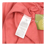 Dusty Pink Cotton Crew Neck Sweatshirt with White 