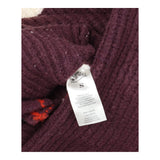 Cardigan V Neck Colourblock Striped Chunky Knit