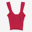 Rouje Gianni knit tank top in fuchsia pink