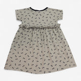 Dress jersey khaki with black spots