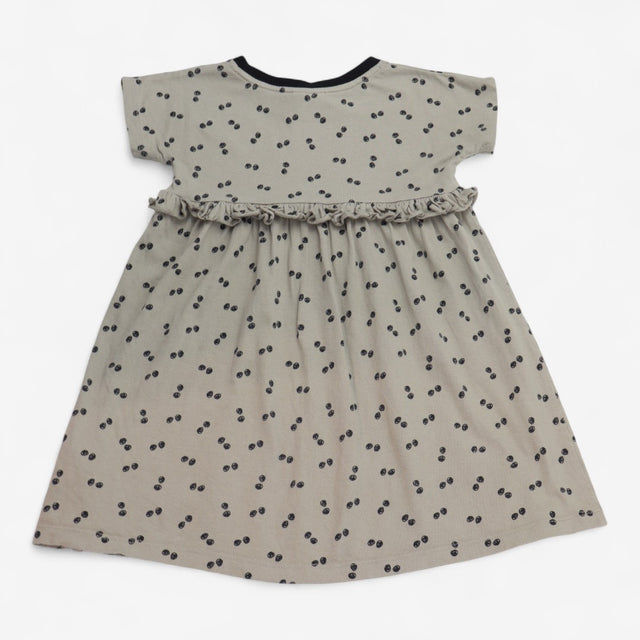 Dress jersey khaki with black spots