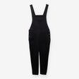 Full‑Length Denim Dungarees – Black/Grey Wash