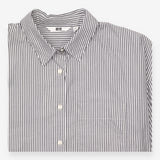 Shirt Navy White Stripe Long Sleeve Relaxed Fit