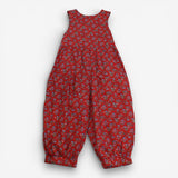 Laura Ashley Jumpsuit Sleeveless Red Blue Flowers