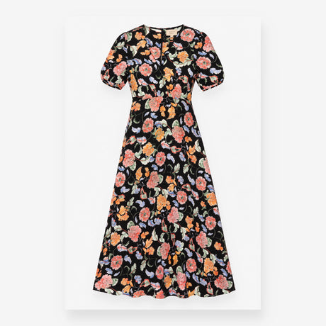 Anthropologie Maeve Black Multicolour Floral Print
