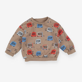 Sweater brown bus beep beep