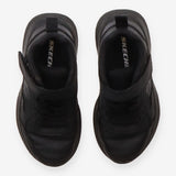 Skechers black trainers velcro