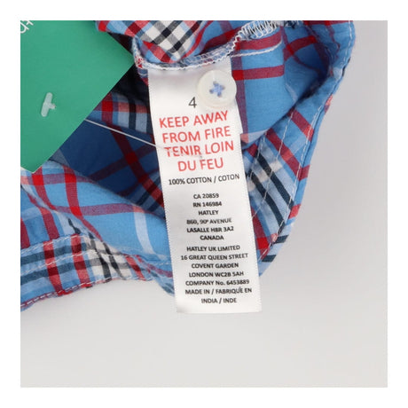 Shirt SS blue check anchors