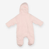Jersey Pramsuit Pink Quilted with Elephant