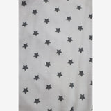 Sleepsuit White with Grey Stars and Collar