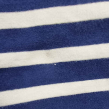 Blue and White Stripe Jersey Shorts