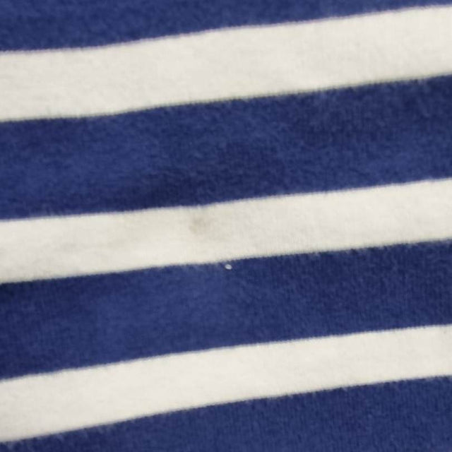 Blue and White Stripe Jersey Shorts