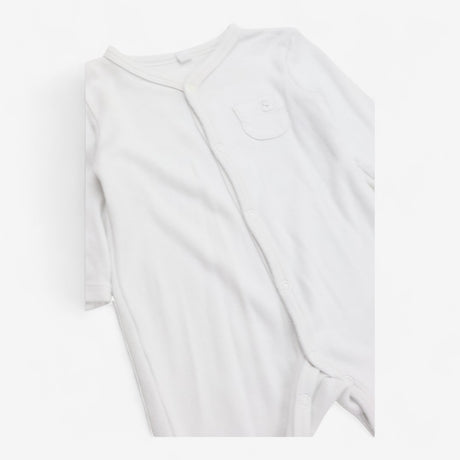 White Popper Sleepsuit