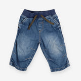 Pull on jeans with khaki togal