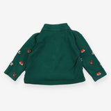 Green polo shirt with woodland animals
