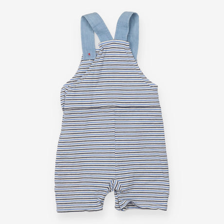 Dungarees Shortie Blue Striped