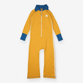 Alba of Denmark Jumpsuit yellow blue cuffs