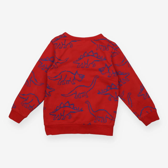 Sweater red dino outline