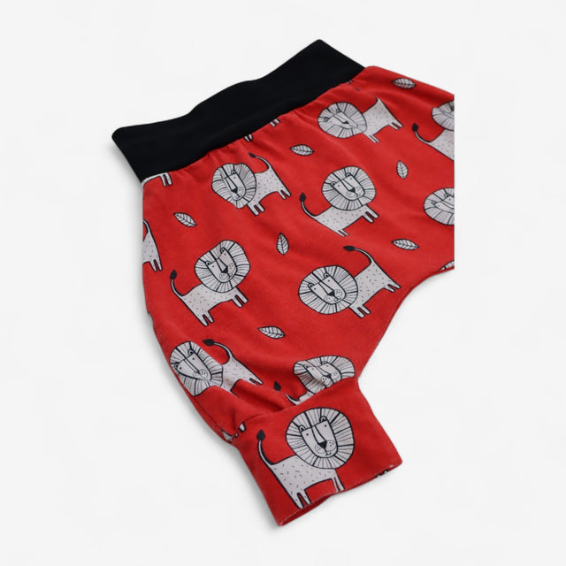 Buttons Hippo Joggers Red Jersey with Lions