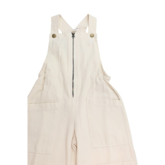 Overalls oatmilk cotton with zip