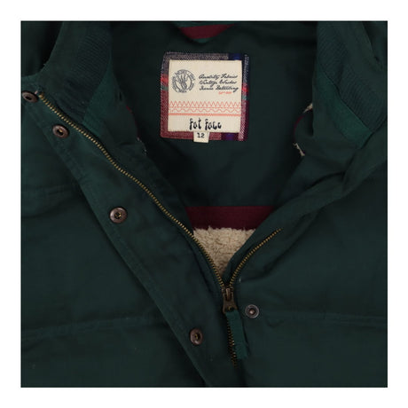 Green Quilted Jacket with Faux Fur Lining