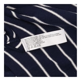 Cardigan Navy Cream Stripe Open Front Long Sleeve