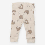 Leggings Ribbed Beige Lazy Bear