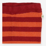Leggings Knit Orange and Red Striped