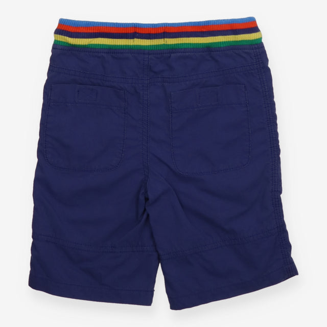 Shorts navy drawstring colourful waistband