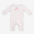 Sleepsuit white grey pink rainbow Love You