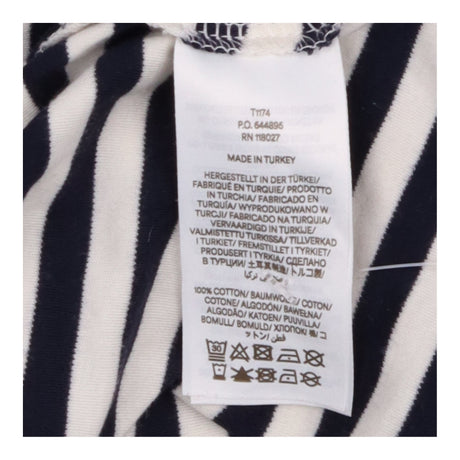 Striped Top Navy Ivory Oversized Cotton Sleeveless