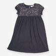 Dress Short Sleeve Grey Sequins