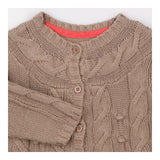 Cardigan Brown Cable Knit