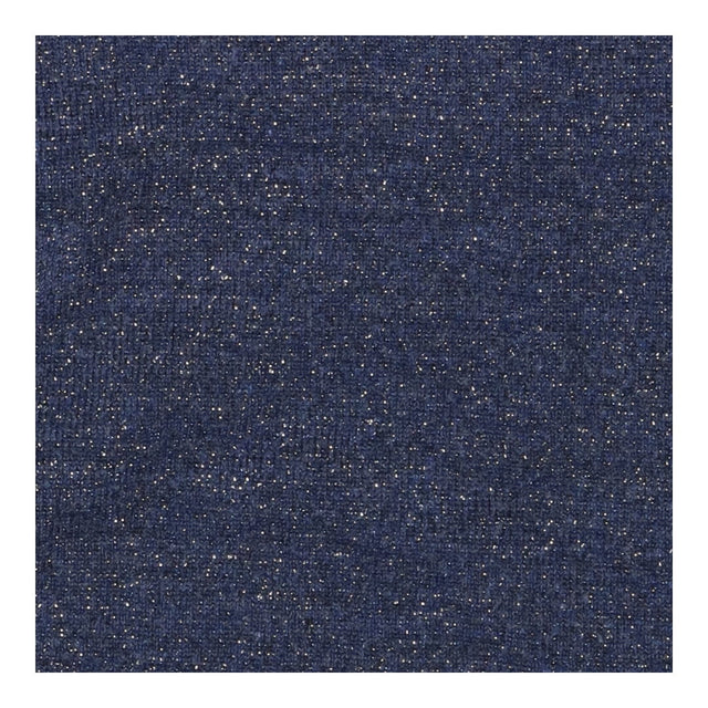 Blue Sparkle Roll‑Neck Jumper Metallic Knit