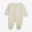 Sleepsuit White with Giraffe Print