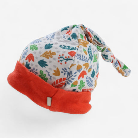 Baby Hat Autumnal Leaf Print & Bag 