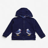 Hoody Reversable Blue Puffin