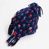 Hat Floral Fleece Blue 