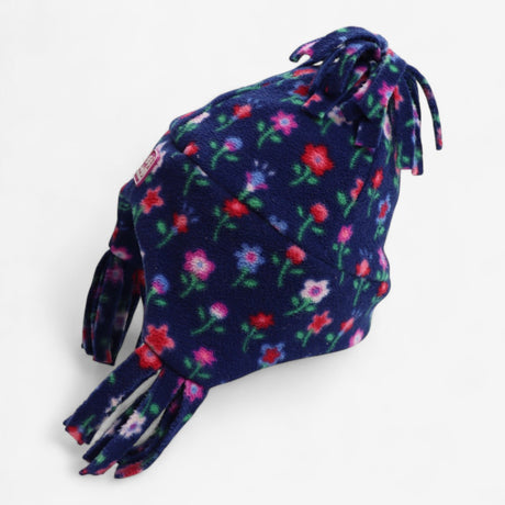 Hat Floral Fleece Blue 