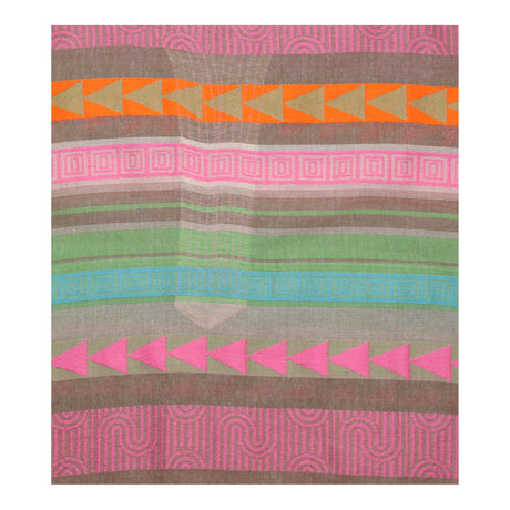 Dress Rosebud Rose and Rose Geometric Embroidered 