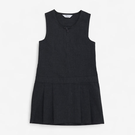 Uniform Grey Pinafore with Heart Zip